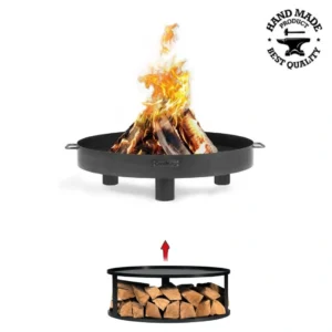 Vatră de foc CookKing Tunis 80cm cu suport lemne