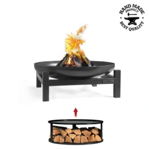 Vatra foc CookKing Panama 60cm cu baza depozitare lemne