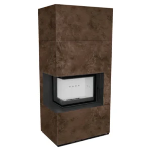 Kratki Flotek Box: Semineu modular cu sticlă pe colț stânga