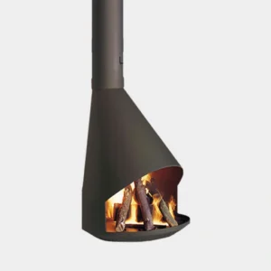 Semineu suspendat Hera pe bioetanol, design 360° Traforart
