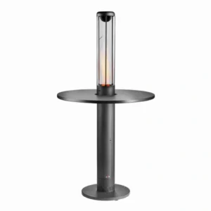 Încălzitor terasă Faro cu masă de metal integrată