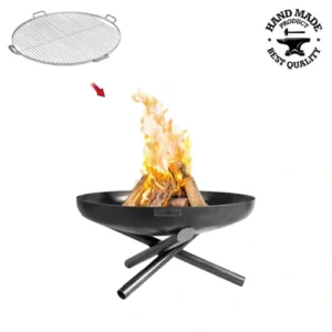 Pachet vatra foc CookKing Indiana grilaj inox 80 cm