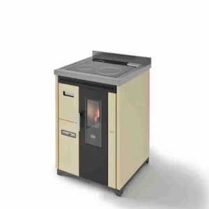 Soba de gătit pe peleți Eva Calòr, crem 7.5 kW
