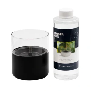 Lumanare ambientala Lilly 10 sticla neagra Tenderflame