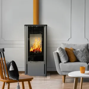 Soba Kratki Enyo 6-8kW modernă din oțel, EcoDesign