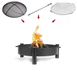 Vatra foc Haiti 60cm pachet CookKing cu gratar inox