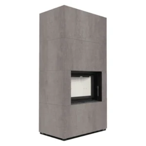 Semineu modular Flotek Box 8 kW, cu aspect de piatră naturală