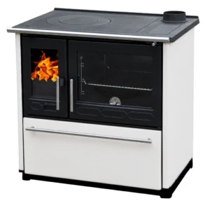 Soba de gatit P85 alb cu plita si cuptor - 8kW - racord dreapta