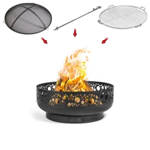 Vatra de foc CookKing Boston 80 cm pachet inox