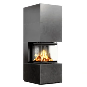 Focar modular Kratki NBC 8 kW L Fokos Grafite, 3 laturi