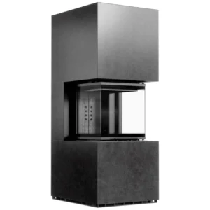 Focar modular Kratki NBC 8kW cu 3 laturi de sticlă