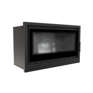 Focar AK95 din oțel cu samota neagră și ventilator