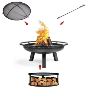 Pachet vatra foc PORTO 100cm CookKing cu bază