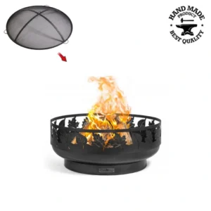 Vatră de foc CookKing Toronto 80cm cu capac antiscântei