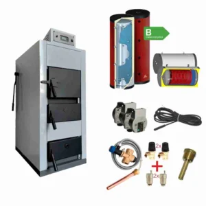 Centrală termică pe lemn 31.3 kW cu randament superior