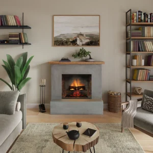 Șemineu electric PowerFlame 2 3D TAGU, efect flacără realistă și sunet