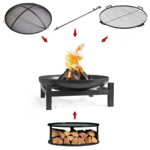 Pachet vatra foc Panama 80cm CookKing cu accesorii complete