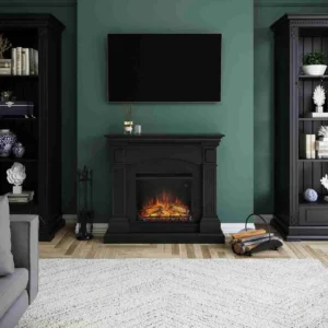 Semineu electric Magna PowerFlame, negru clasic, cu flacără 3D
