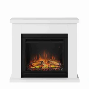 Semineu electric TAGU Frode alb cu efect 3D PowerFlame