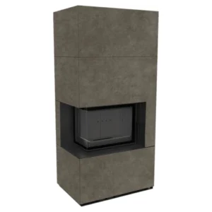 Focar semineu modular Kratki Flotek, sticlă stânga, 8 kW
