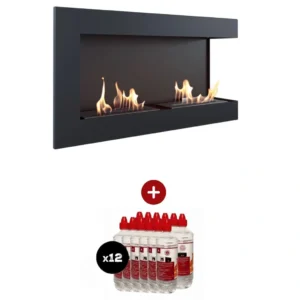 Pachet biosemineu Delta Negru colț dreapta cu bioetanol