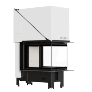 Focar semineu Kratki Regnor 3 laturi 8kW cu rama de montaj