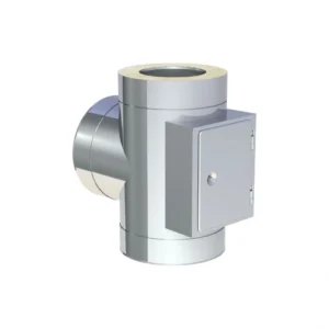 Racord T Tub inox izolat cu usa vizitare - DW ECO 50 PRO FI130 - 90GR