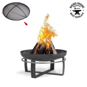 Vatră foc CookKing Viking 60cm cu capac antiscântei