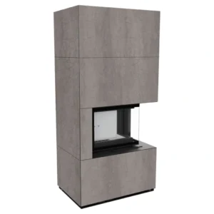 Șemineu modular FLOTEK BOX colț dreapta 8 kW
