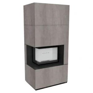 Șemineu modular FLOTEK BOX, colț stânga, 8 kW
