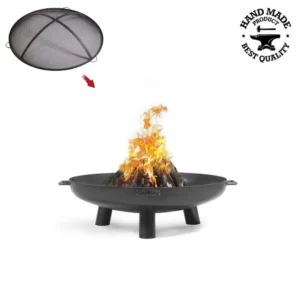 Vatră foc CookKing Bali 60 cm cu capac antiscântei