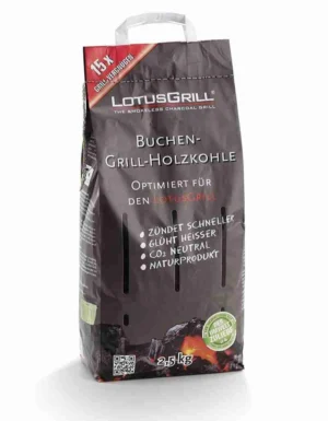 Carbuni Gratar LOTUS GRILL - Sac 2,5 kg Lemn de Fag