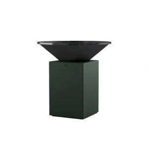 Gratar OFYR 100 Chrome Green cu vatra de gatit pe lemne - Editie aniversara