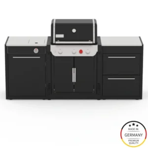 Bucatarie exterior 2 module pentru gratare pe gaz Weber Genesis 300