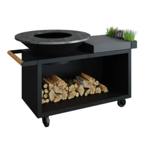 Gratar OFYR Negru 100 PRO SD cu masa de lucru