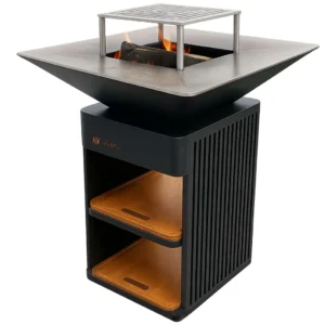 Gratar GRILL CHEF 80 x 80 cm - cu vatra de gatit pe lemne