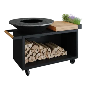 Gratar OFYR Negru 100 PRO SD cu masa de lucru