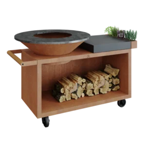 Gratar OFYR Corten 100 PRO SD cu masa de lucru