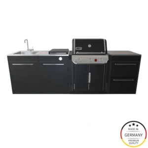 Bucatarie exterior 3 module + lavoar pentru gratare pe gaz Genesis 300