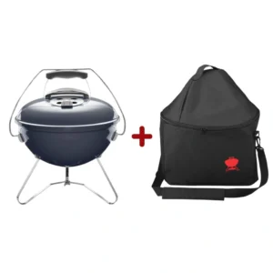 Starter Pack Weber - Gratar carbuni Smokey Joe Premium - Albastru