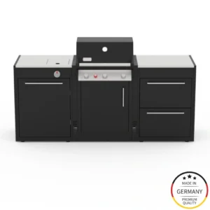 Bucatarie exterior 2 module pentru gratare pe gaz Weber Spirit 300 cu arzator