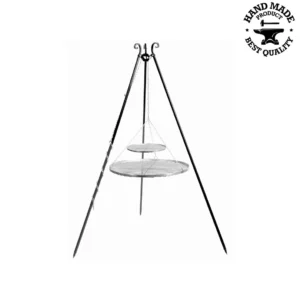 Trepied cu doua gratare 80 cm + 40 cm - inox