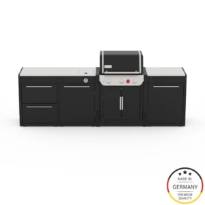 Bucatarie exterior 3 module pentru gratare pe gaz Weber Genesis 300