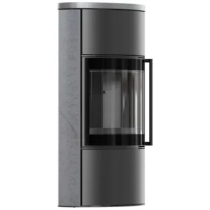 Soba Bjorn High 7kW ceramica Gray Satin cu capac ceramic - samota neagra
