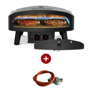 Cuptor pizza pe gaz 61 cm Cozze Negru + Regulator gaz