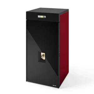 TERMOSEMINEU PE PELETI NEVA 3.5-25.5 KW - ROSU