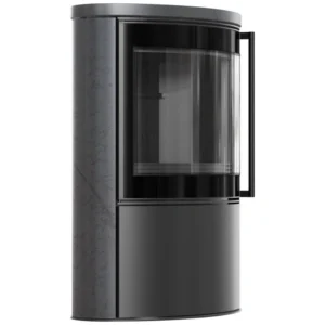 Soba Bjorn 7kW ceramica Grafite Satin cu capac ceramic - samota neagra