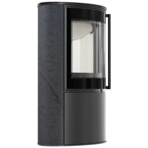 Soba Bjorn 7kW ceramica Grafite Satin cu capac otel
