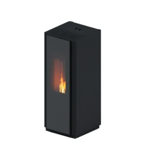 SOBA PELETI 3.8-11.1 KW QUADRA NEGRU - CONVECTIE NATURALA