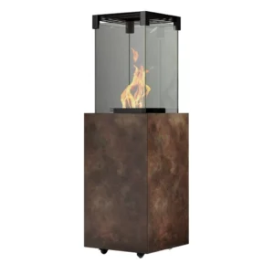 Incalzitor Falo pe gaz automat cu finisaj din quartz - Maro